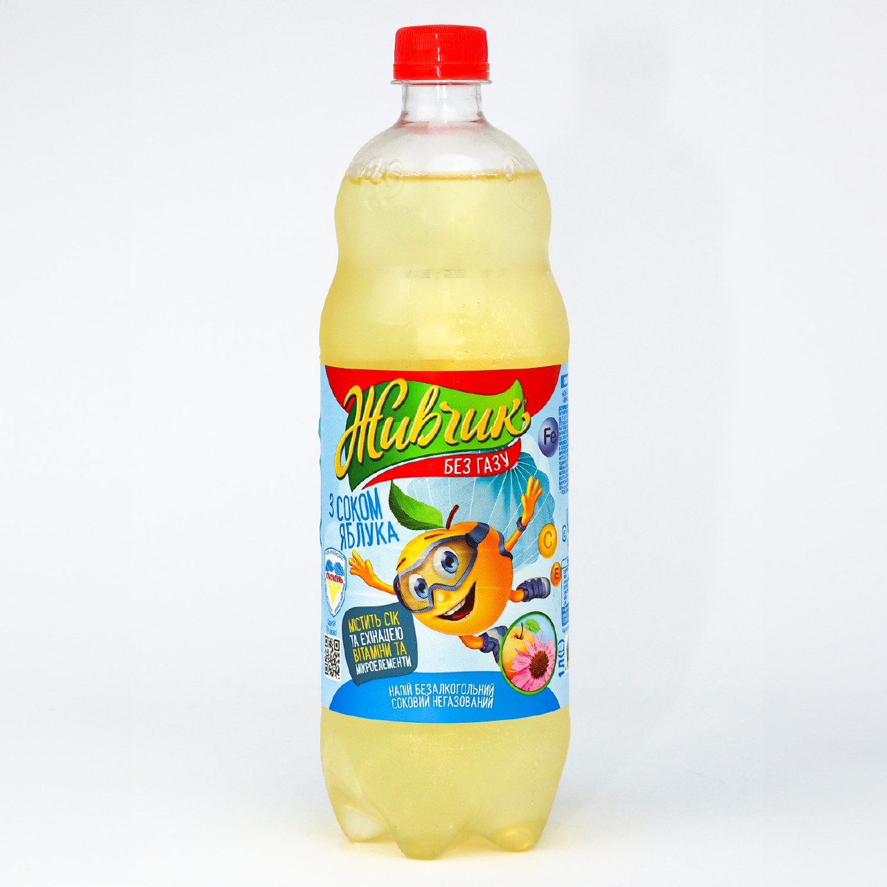 Non-alcoholic carbonated beverage Zhivchik with apple juice